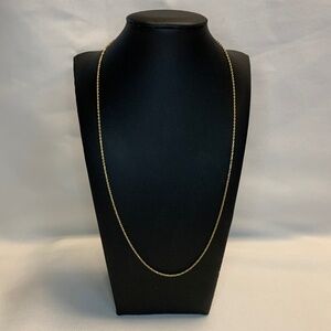 Solid 14k Gold 1.5mm Twisted Rope Chain 20” Inch Necklace!